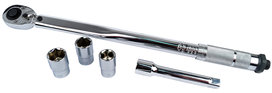 Br&uuml;der Mannesmann Momentsleutelset 1/2" aansluiting (5 delig) in cassette