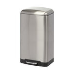 Duett Pedaalemmer - 30 liter - metaal - chroom