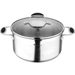 Bergner Masterpro Foodies Kookpan - met glazen deksel - &Oslash;24 cm - 5.2L