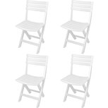 Progarden - 4 Tuinstoelen Komodo - wit