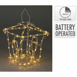 Kerstlantaarn - LED Slangverlichting op batterijen  