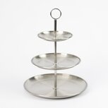 Ceruzo Etagere - 3 laags - RVS - D30 x H34 cm