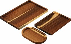 Ceruzo Dienbladen - Acaciahout -  set van 3 