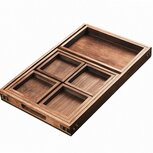 Ceruzo Dienbladen - set van 7 - Paulowniahout