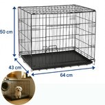 Ceruzo Hondenbench - 64x43x50 cm - Opvouwbaar