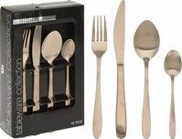 Bestekset 16 delig - mat goud
