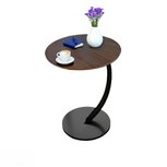 Ceruzo Bijzettafel - Bruin - rond 40 cm - hoog 60 cm 