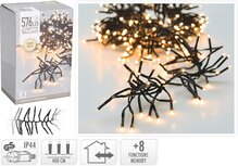 Clusterverlichting - 576 LED - 4m - Lichtfuncties - warm wit