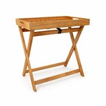 Ceruzo Bijzettafel Malibu - Inklapbaar met afneembaar Dienblad - 50 x 30 x 50 cm