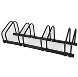 Ceruzo Fietsenrek voor 4 Fietsen - 100 cm - Vloermontage - Zwart