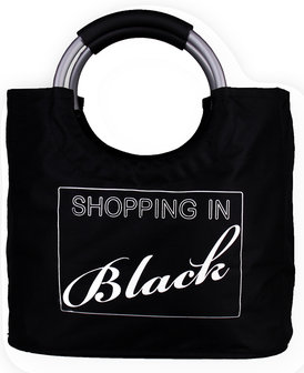 Boodschappentas &quot;Shopping In Black&quot;