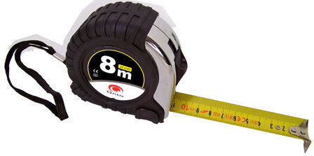 Q Flexx   Stalen rolbandmaat 8 meter (25mm)