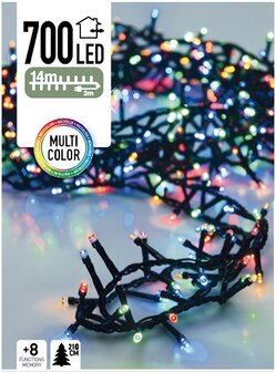 Micro Cluster 700 LED&#039;s 14 meter multicolor