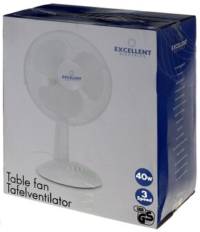 Ventilator tafelmodel wit 30cm