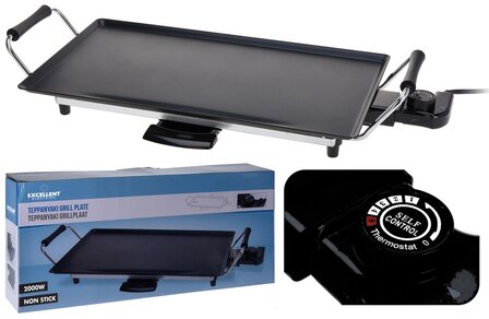 Teppan Yaki grillplaat - 47cm - 2000W