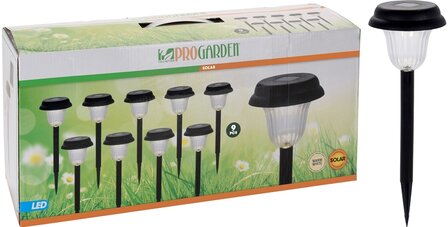 Solar LED Tuinverlichting - Set van 9