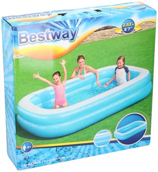 Bestway Familiebad 2-rings - 262x175x51cm