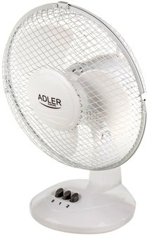 Adler AD7302 - Tafelventilator wit - 23cm