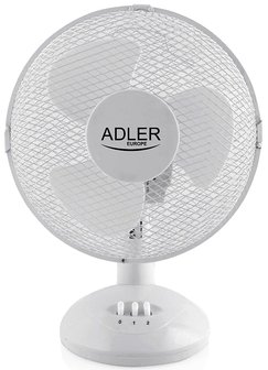 Adler AD7302 - Tafelventilator wit - 23cm