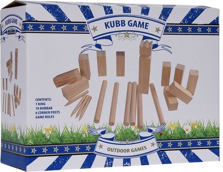 Kubb spelset - groot -hout 