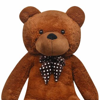 Teddybeer Knuffelbeer 100 cm zacht pluche bruin 