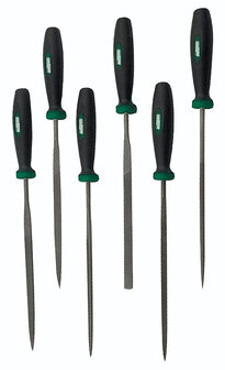 Br&uuml;der Mannesmann Sleutelvijlen (set van 6 stuks) in koffer