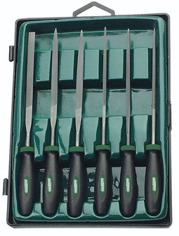 Br&uuml;der Mannesmann Sleutelvijlen (set van 6 stuks) in koffer