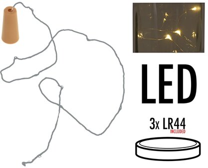 Kurk met 8 LED lampjes 
