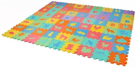 Puzzelmat -Kindermat - Vloermat - Kruipmat - Speelmat - Alfabet en Dieren