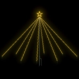 Kerstboomverlichting - kerstpiramide - Kerstster -  waterval - Voor binnen buiten - 400 LED&#039;s  - 2,5 m