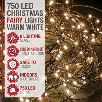 Kerstverlichting Voor Binnen En Buiten 750 LED Lampjes- Cluster lights