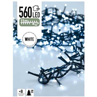 Micro Cluster 560 LED&#039;s 11 meter wit