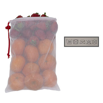 Duett Herbruikbare Fruit- en Groentezakjes - Polyester - 6 stuks