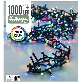 Micro Cluster 1000 LED&#039;s 20 meter multicolor