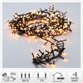 Micro Cluster 1500 LED&#039;s - 30 meter - warm wit