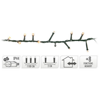 Micro Cluster 560 LED&#039;s  -11 meter - warm wit