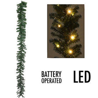 Guirlande met 35 LED&#039;s - 270 cm - met timer - werkt op batterijen