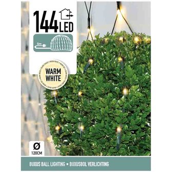 Buxus Netverlichting - 144 LED - warm wit