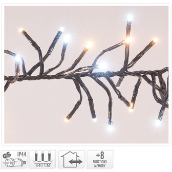 Clusterverlichting - 1152 LED - 2-kleuren: wit + warm wit