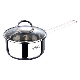 Pyrex Sauspan met Deksel - &Oslash;16 cm - Inductie