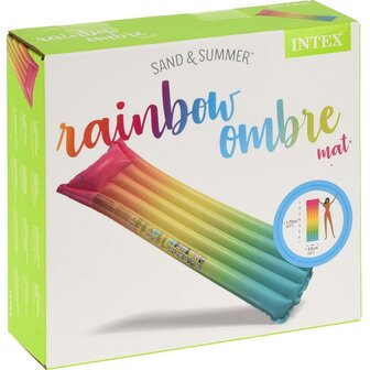 Intex Luchtbed - Regenboog - 183 x 69 cm