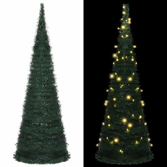 Kunstkerstboom - Kerstboom - Inclusief LED lampjes - pop-up  - 180 cm