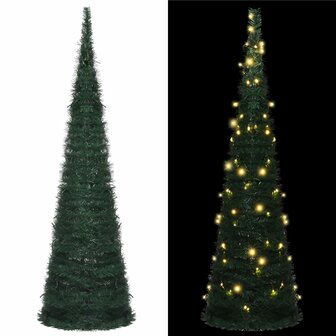 Kunstkerstboom - Kerstboom - Inclusief LED lampjes - pop-up  - 150 cm