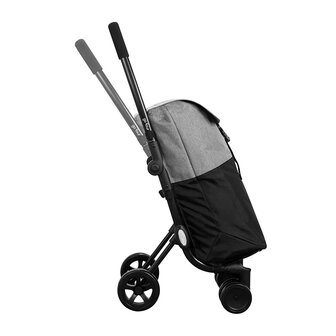 Ceruzo Go Four Boodschappentrolley  - Grijs / Zwart - 43.5 liter - by Playmarket