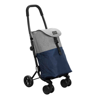 Ceruzo Go Four Boodschappentrolley  - Blauw / Zwart - 43.5 liter - by Playmarket