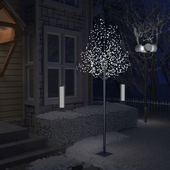 Kerstboom - Kunstkerstboom - Verlicht - 600LED&#039;s - Koud wit licht - kersenbloesem  - 300cm