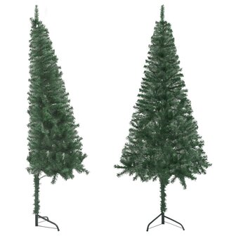 Kunstkerstboom hoek 120 cm PVC groen