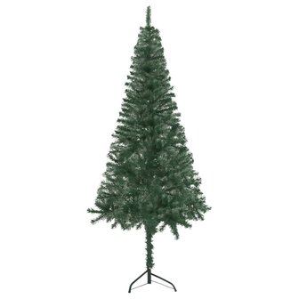 Kunstkerstboom hoek 240 cm PVC groen