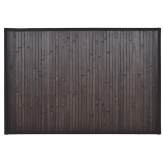 Badmat - bamboe - Douche - Wc - Badkamer - 60 x 90 cm - donkerbruin