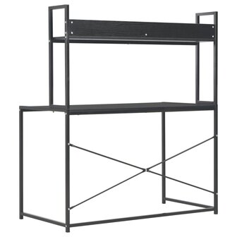 Bureau - Schrijftafel - Computerbureau - Bureautafel - Werktafel - Hobbytafel - 120 x 60 x 138 cm - Zwart